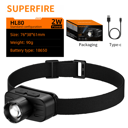 مصباح أمامي Zoomable HL80 SUPERFIRE