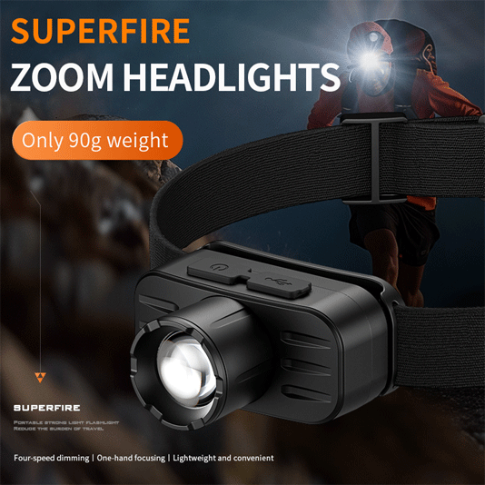 مصباح أمامي Zoomable HL80 SUPERFIRE