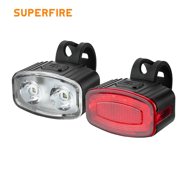 ضوء دراجة SUPERFIRE BL43 سلسلة قابلة لإعادة الشحن