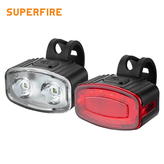 ضوء دراجة SUPERFIRE BL43 سلسلة قابلة لإعادة الشحن