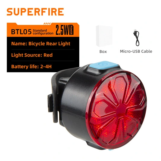 مصباح دراجة مدمج SUPERFIRE BTL05