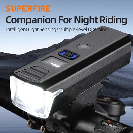 SUPERFIRE BL56 سلسلة ضوء دراجة الاستشعار