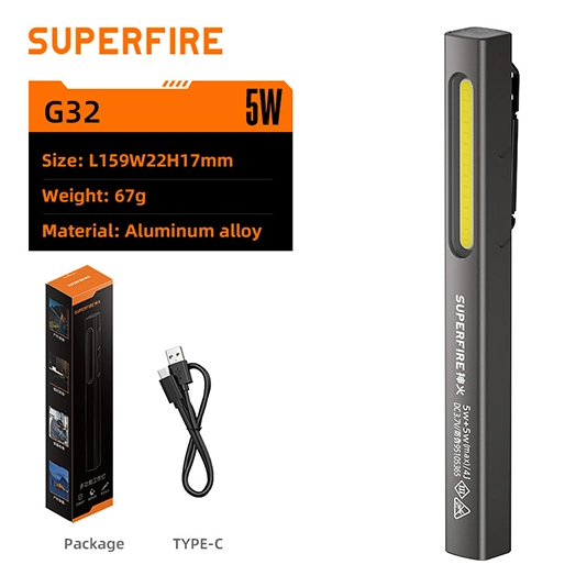 مصباح عمل محمول SUPERFIRE G32