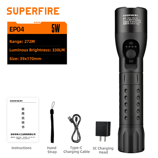 SUPERFIRE EP04 Explosion Proof Flashlight - 翻译中...
