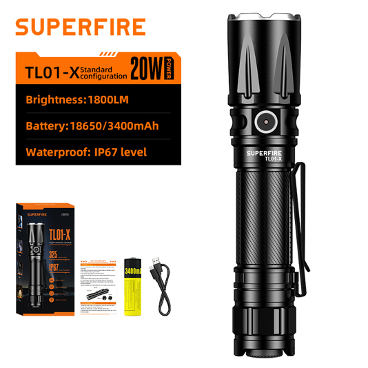 SUPERFIRE TL01-X Tactical Flashlight - 翻译中...