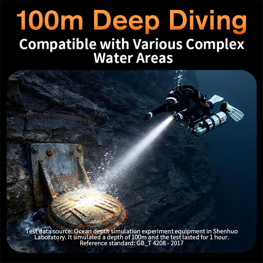 SUPERFIRE DL02 Diving Flashlight - 翻译中...